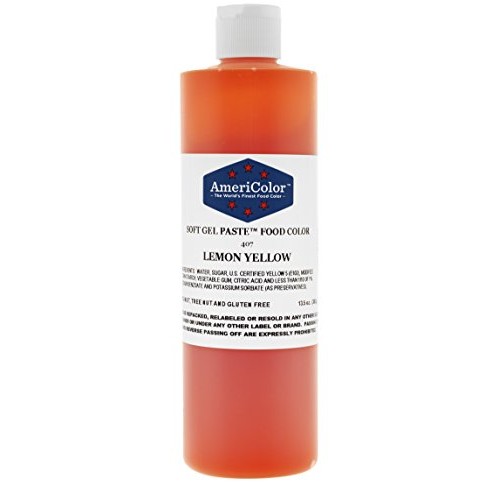 Americolor Soft Gel Paste Food Color, 13.5-Ounce, Lemon Yellow