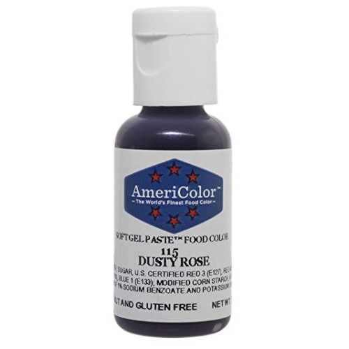 Americolor Dusty Rose Soft Gel Paste Food Color, .75 Oz