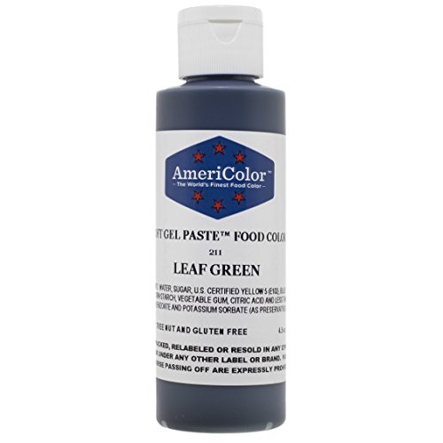 Americolor Soft Gel Paste Food Color, 4.5-Ounce, Leaf Green