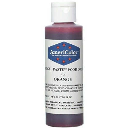 Americolor Soft Gel Paste Food Color, 4.5-Ounce, Orange