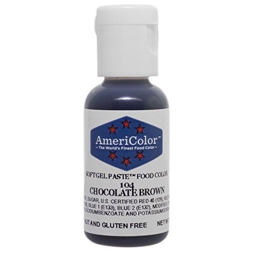 Americolor Soft Gel Paste Food Coloring, Chocolate Brown