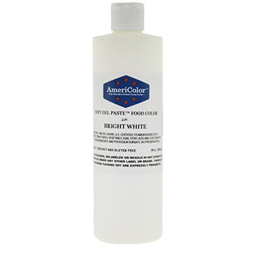 Food Coloring Americolor - Bright White Soft Gel Paste, 20 Ounce