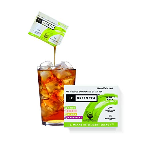 I.E. Green Tea Natural Green Tea Flavor Variety Pack, Deaffeinat