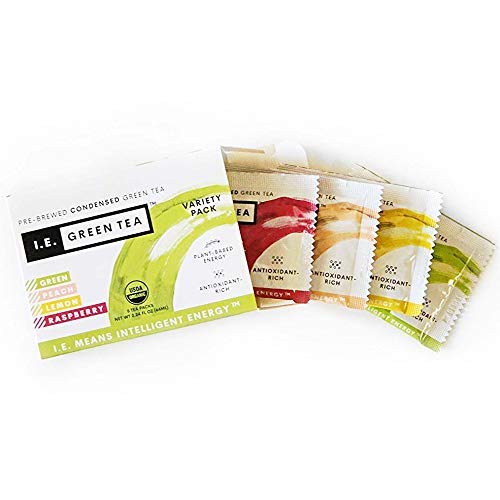 I.E. Green Tea Organic Natural Green Tea Variety Pack, Caffeinat