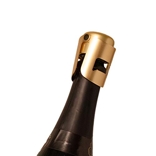Gold Champagne Stopper, Designed In France, Bottle Sealer For Ca
