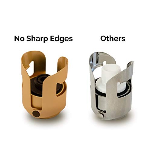 Gold Champagne Stopper, Designed In France, Bottle Sealer For Ca