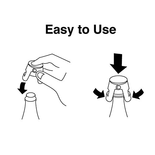 Gold Champagne Stopper, Designed In France, Bottle Sealer For Ca