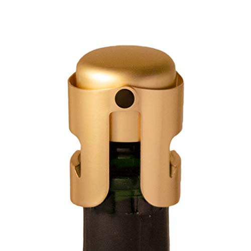 Gold Champagne Stopper, Designed In France, Bottle Sealer For Ca