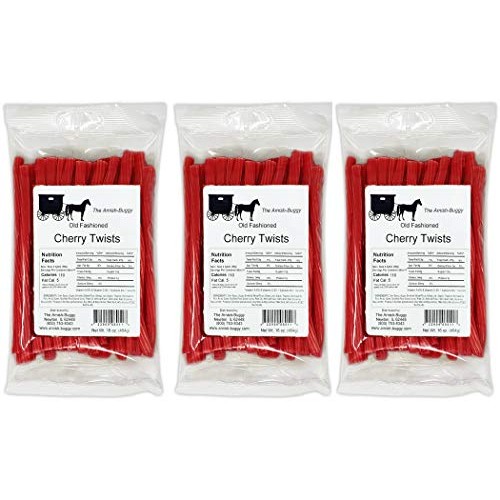 Amish Licorice Twists - Three 16 Oz Pkgs Cherry