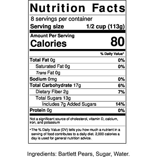 Amish Made Canned Fruit Bartlett Pear Halves 2-32 Oz. Jars