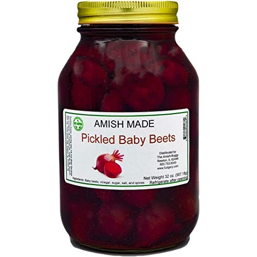 Amish Pickled Baby Beets - Two - 32 Oz Jar