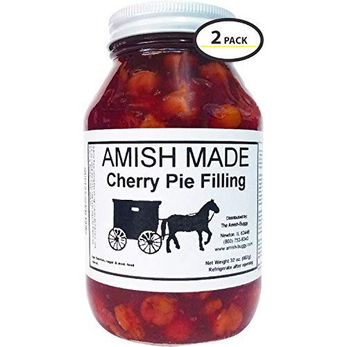 Amish Pie Filling Cherry - Two 32 Oz Jars