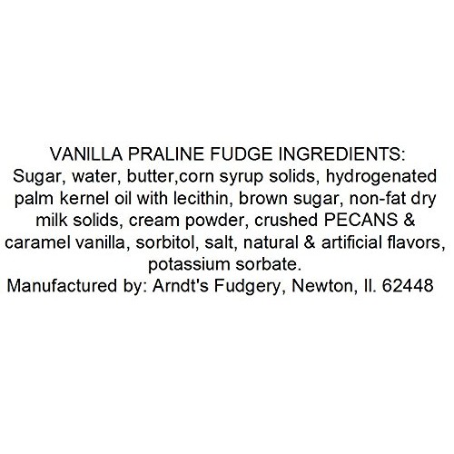 Home Made Creamy Vanilla Praline Fudge - 1 1/2 Lb Box