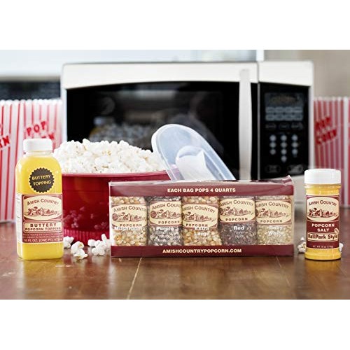 Amish Country Popcorn - 10 4 Ounce Microwave Bowl Gift Set - O
