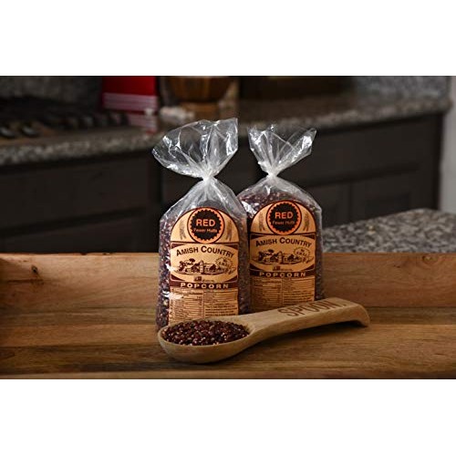 Amish Country Popcorn | 2 - 2 Lb Bags | Red Popcorn Kernels | Ol