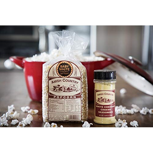 Amish Country Popcorn - 2 Lb Baby White &Amp; White Cheddar Cheese S