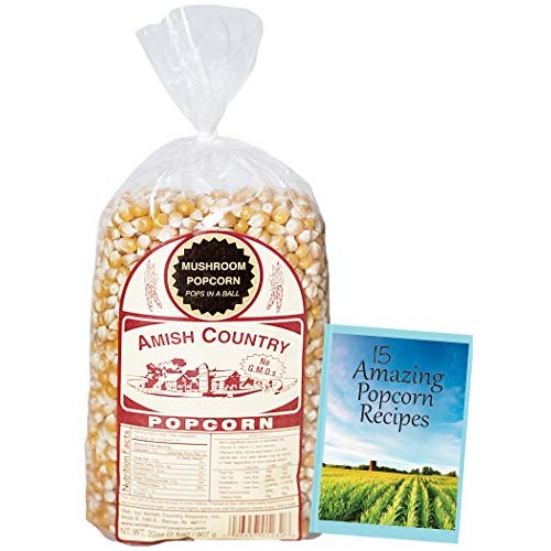 Amish Country Popcorn - 2 Lb Mushroom Kernels - Old Fashioned, N