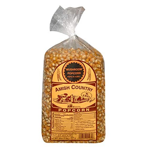 Amish Country Popcorn - 2 Lb Mushroom Kernels - Old Fashioned, N