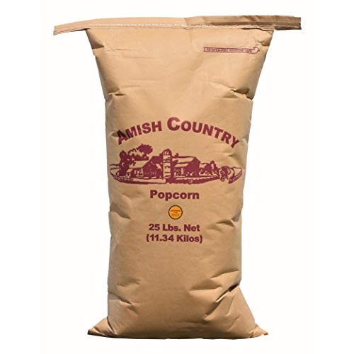 Amish Country Popcorn | 25 Lb Bag | Ladyfinger Popcorn Kernels |