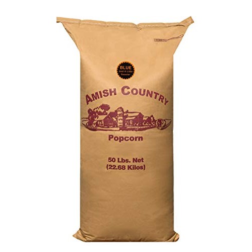 Amish Country Popcorn - 50 Lb Bag Blue Kernels - Old Fashioned,