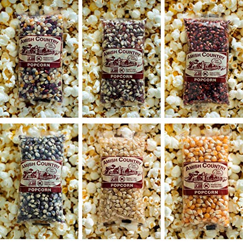 Amish Country Popcorn | 6 4 Oz Variety Gift Set With Buttersalt