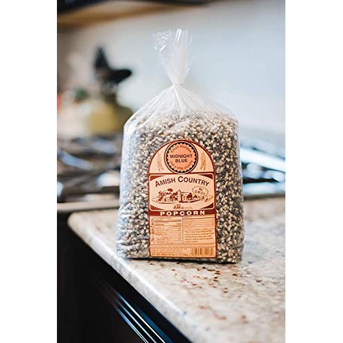 Amish Country Popcorn | 6 Lb Bag | Midnight Blue Popcorn Kernels