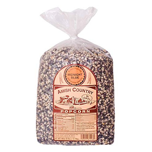 Amish Country Popcorn | 6 Lb Bag | Midnight Blue Popcorn Kernels