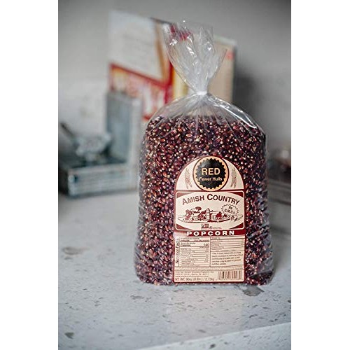 Amish Country Popcorn | 6 Lb Bag | Red Popcorn Kernels | Old Fas