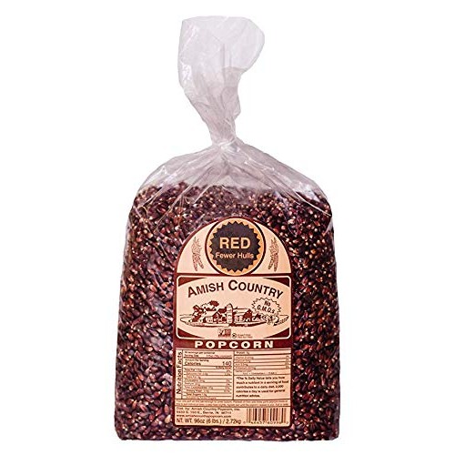 Amish Country Popcorn | 6 Lb Bag | Red Popcorn Kernels | Old Fas