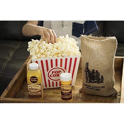 Amish Country Popcorn - 6 Lb Burlap Gift Set, 3 2 Pound Bags M
