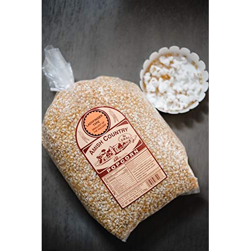 Amish Country Popcorn - 6 Lb Ladyfinger Kernels - Old Fashioned,