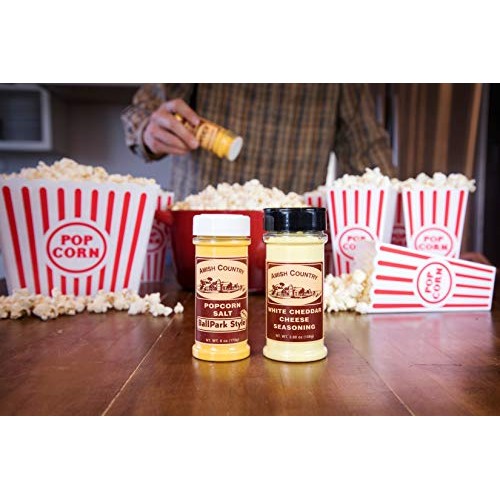 Amish Country Popcorn | Ballpark Style Buttersalt 6 Oz &Amp; White