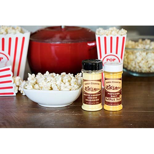 Amish Country Popcorn | Ballpark Style Buttersalt 6 Oz &Amp; White