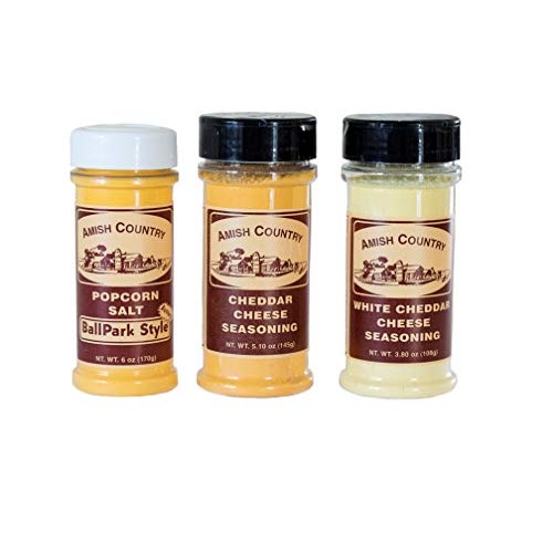 Amish Country Popcorn - Ballpark Style Buttersalt 6 Oz, Chedda