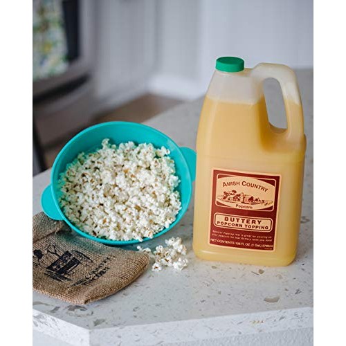 Amish Country Popcorn | Buttery Popcorn Topping - 1 Gallon | Old