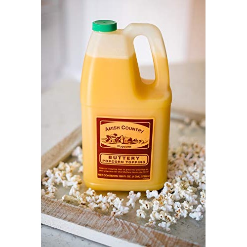 Amish Country Popcorn | Buttery Popcorn Topping - 1 Gallon | Old