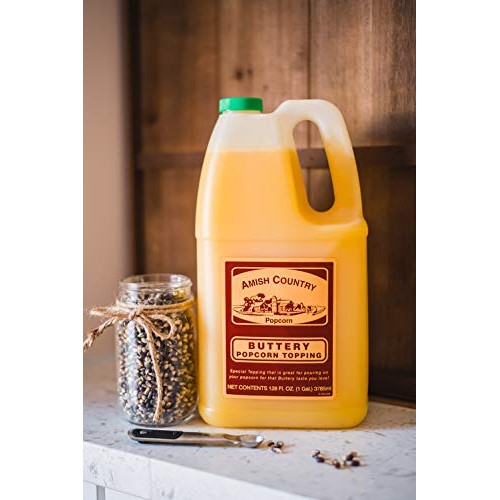 Amish Country Popcorn | Buttery Popcorn Topping - 1 Gallon | Old