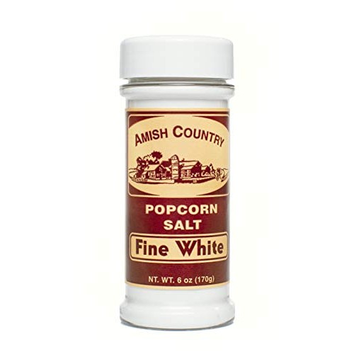 Amish Country Popcorn | Fine White Popcorn Salt - 6 Oz | Old Fas