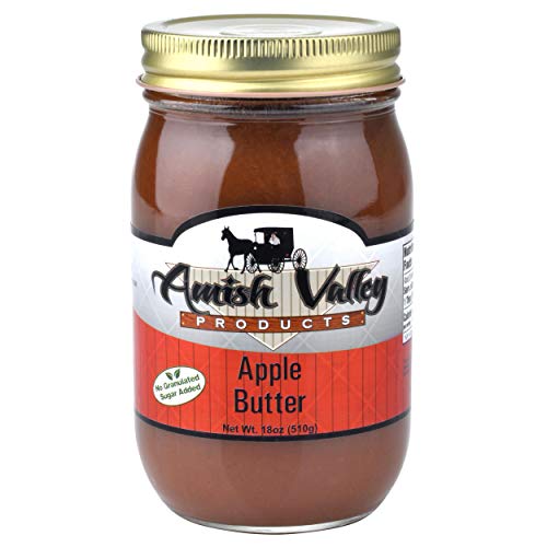 Amish Valley Products Apple Butter Glass Jar Old Fashioned Homes