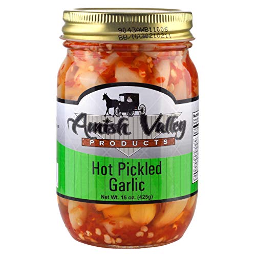 Amish Valley Products Country Pickled Garlic Sweet Or Hot Flavor