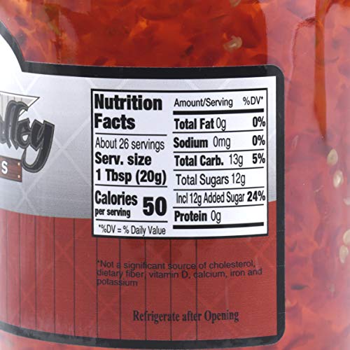 Amish Valley Products Old Fashioned Hot Pepper Jam 18 Ounce Glas...