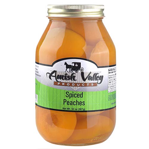 Amish Valley Products Old Fashioned Spiced Peaches Halves Canned