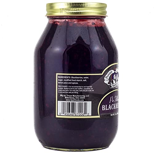 Amish Wedding Blackberry Pie Filling 32 Ounces Pack Of 2