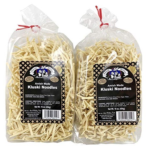 Amish Wedding Kluski Noodles, 16 Ounce Bag Pack Of 2