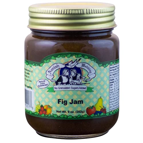 Amish Wedding Old Fashioned Fig Jam - No Sugar Added - 9 Oz - 2