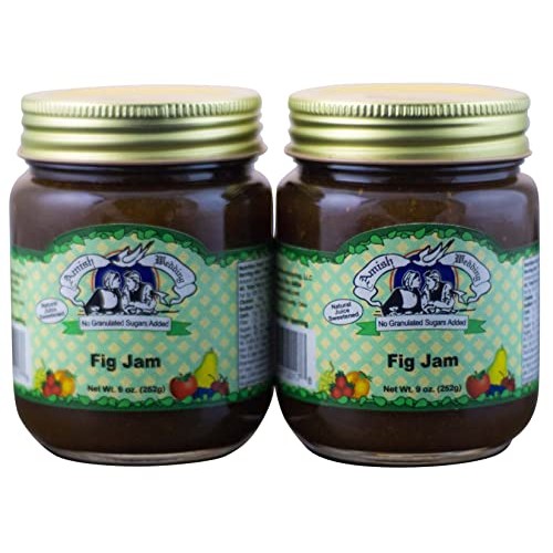 Amish Wedding Old Fashioned Fig Jam - No Sugar Added - 9 Oz - 2