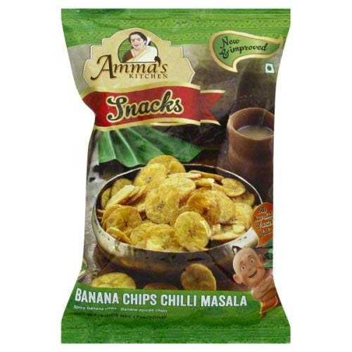 Ammas Kitchen Chilli Masala Dried Banana Chips - 200 Grams