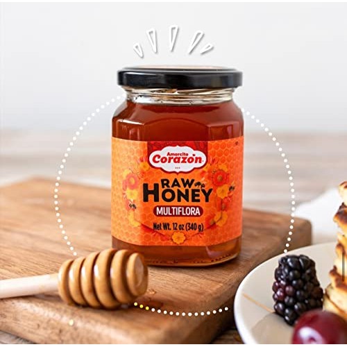 Amorcito Corazón Pure Raw Multiflora Honey, For Tea And Desserts