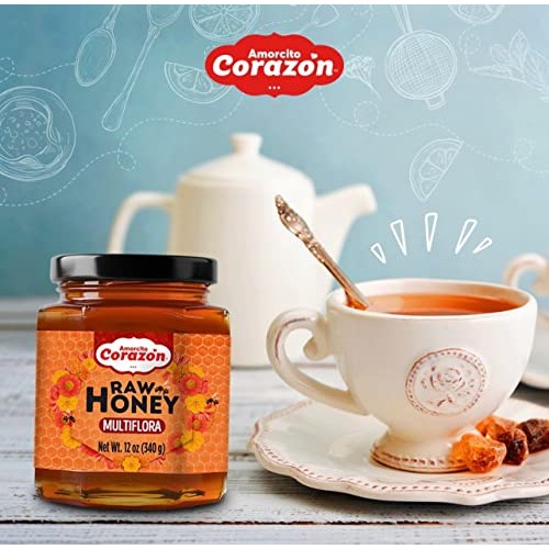 Amorcito Corazón Pure Raw Multiflora Honey, For Tea And Desserts