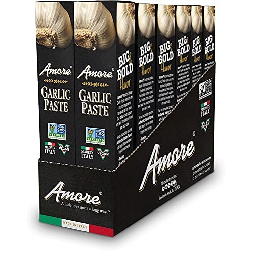 Amore Garlic Paste, 3.2 Oz. Tubes, 12-Pack 27157